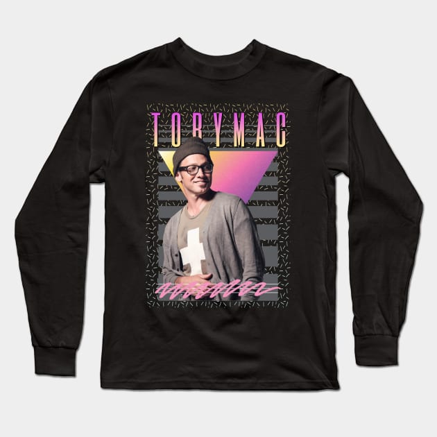 Tobymac Retro Aesthetic Fan Art Long Sleeve T-Shirt by Madesu Art